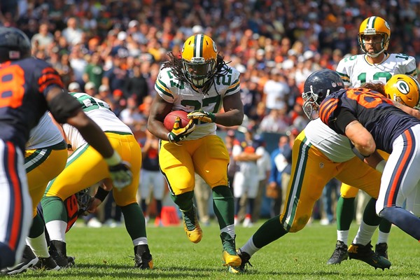 Eddie Lacy Carted Off with Ankle Injury
