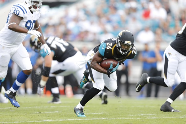 Jaguars RB T.J. Yeldon Ruled Out for Week 17