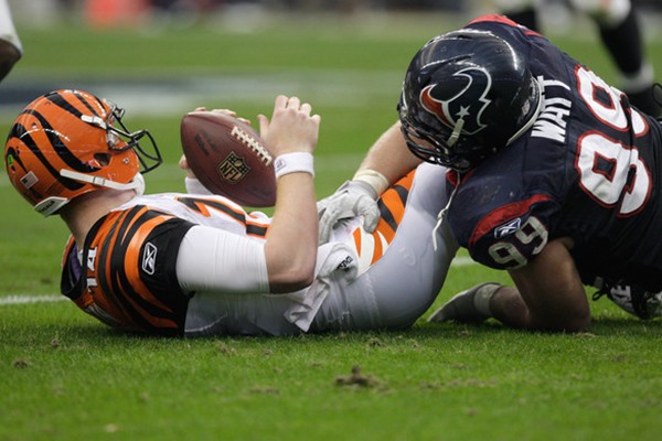 NFL Playoffs: J.J. Watt vs Bengals Offensive Line 